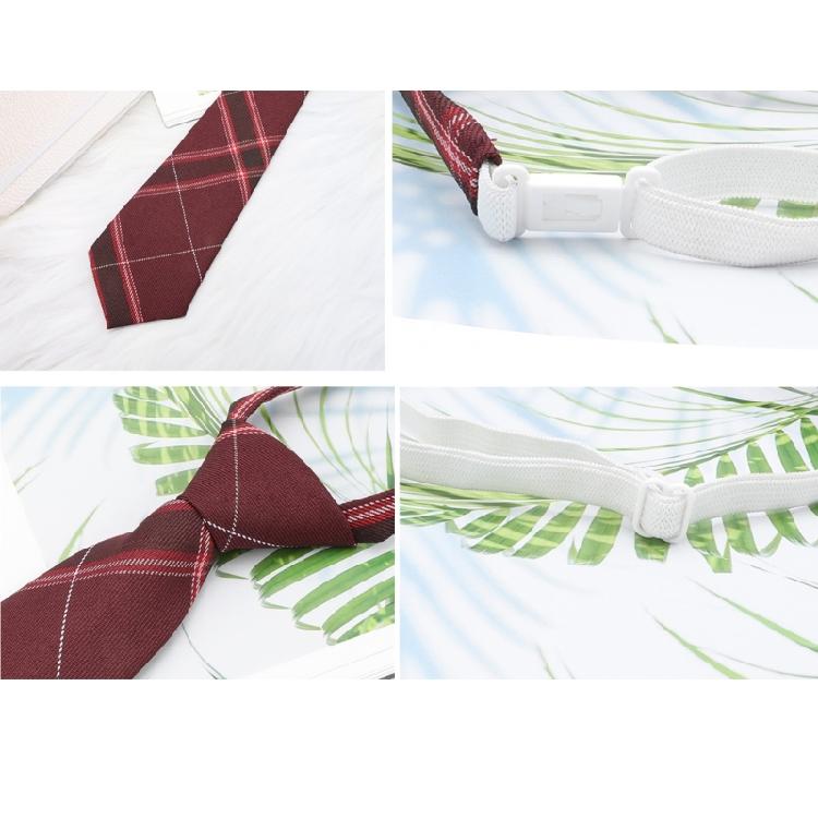 Lazy JK Ties Plaid Uniform School Student Necktie for Boy Girl Cosplay Neckwear