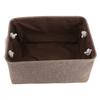 Foldable Fabric Storage Bin Basket toy Clothes Towel Laundry Box Container Brown L