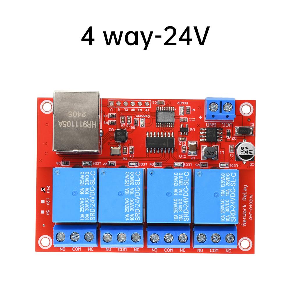 

Мережевий Ethernet-релейний модуль 4/8 каналів DC 5V/12V/24V з підтримкою TCPIP, комутатор, керування через LAN, смарт-пристрій, дистанційне керування