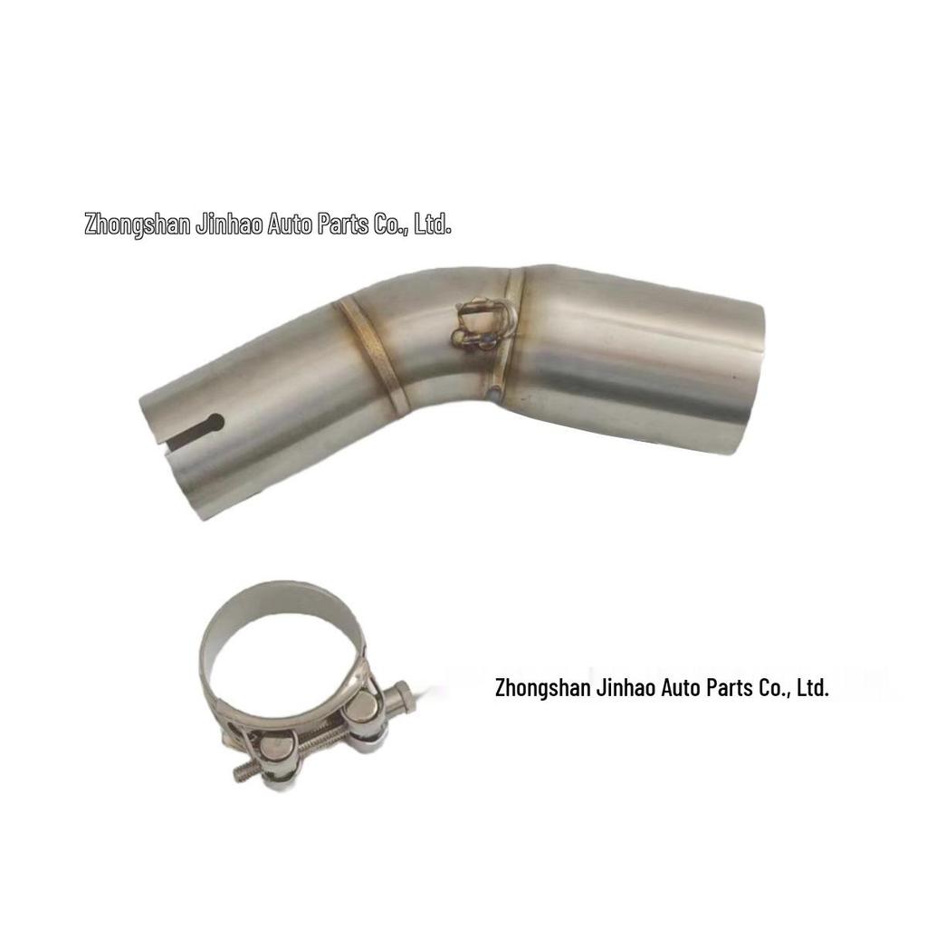 Modification de la section intermédiaire d'échappement de moto Phantom 255S en acier inoxydable (Non destructif)