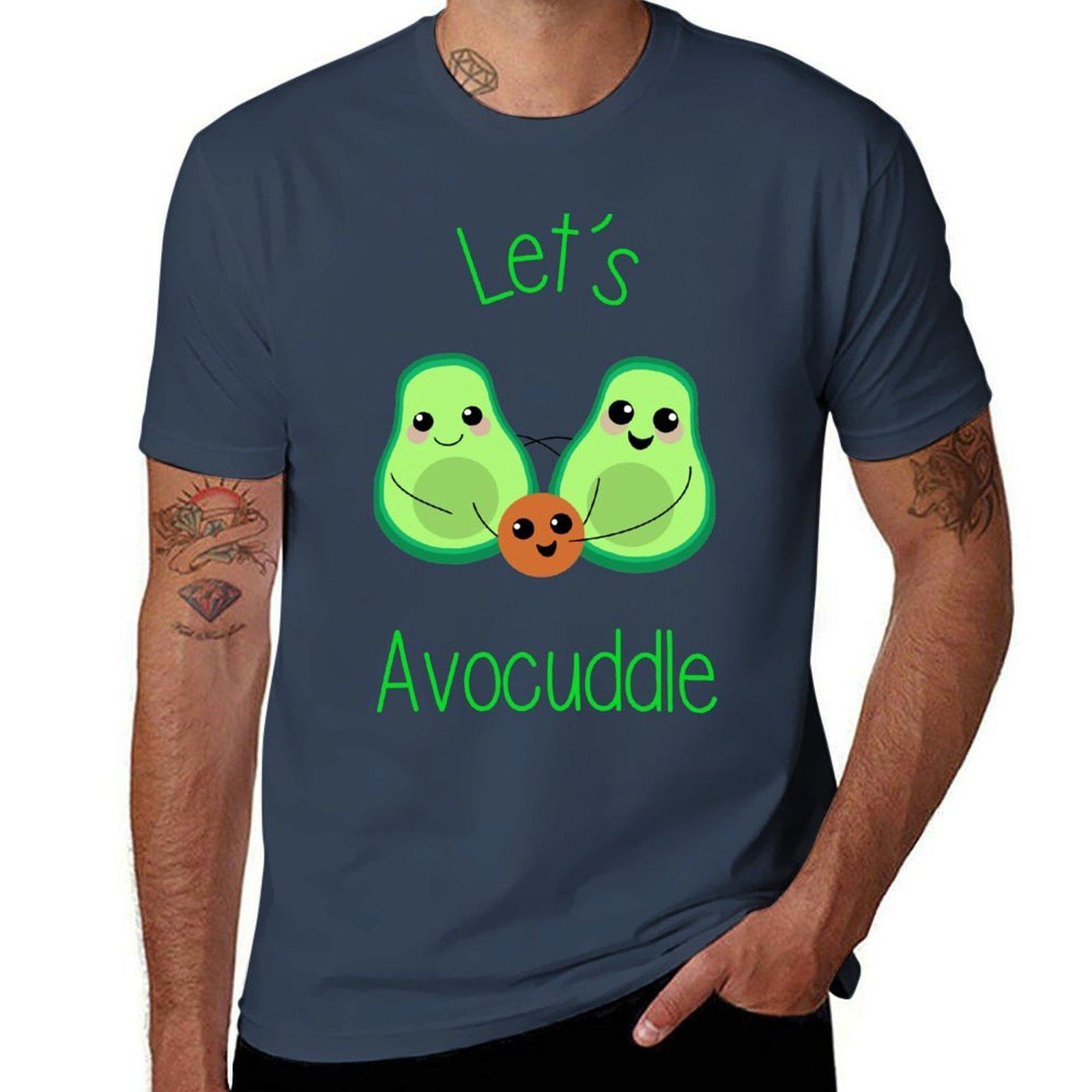 Lets Avocuddle TShirt funny t shirts man t shirts for man cotton funny TShirt S
