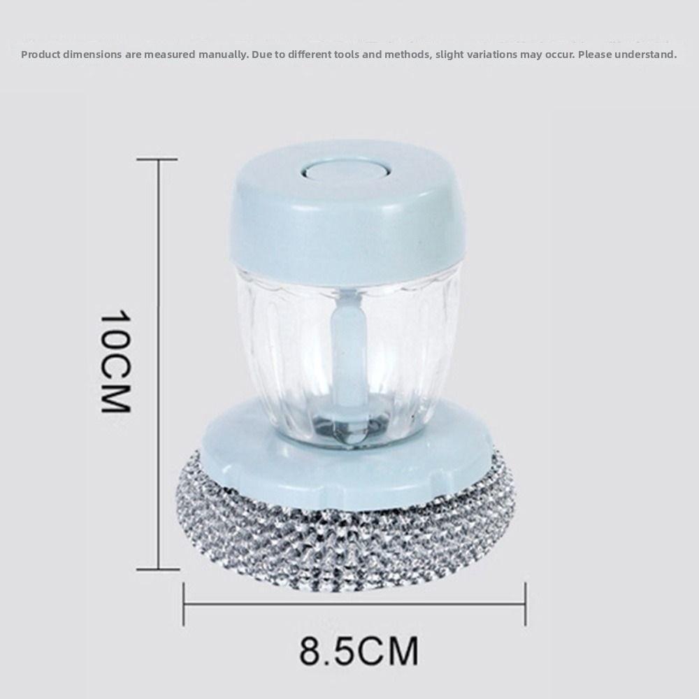 Plastic Soap Dispensing Dish Brush Soft Foam Fast Cleaning Kitchen Pot Brush Press Soap Dispenser Cleaning Brush