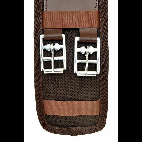 Brauner baumloser Freemax-Sattel + Gurt aus synthetischem Pferdegeschirr, alle Größen für Pferde