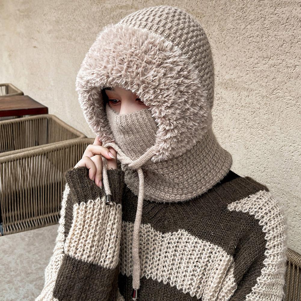 Women's Winter Hat and scarf hat Slouchy Fleece Beanie Knitted Cap Scarf Activities with Skull H1V5