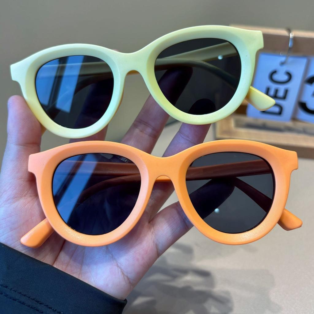 New Kids Cute Color Round Shape UV 400 Protection Sunglasses Baby Girls Outdoor Sun Protection Sunglasses Children Sun Spectacles