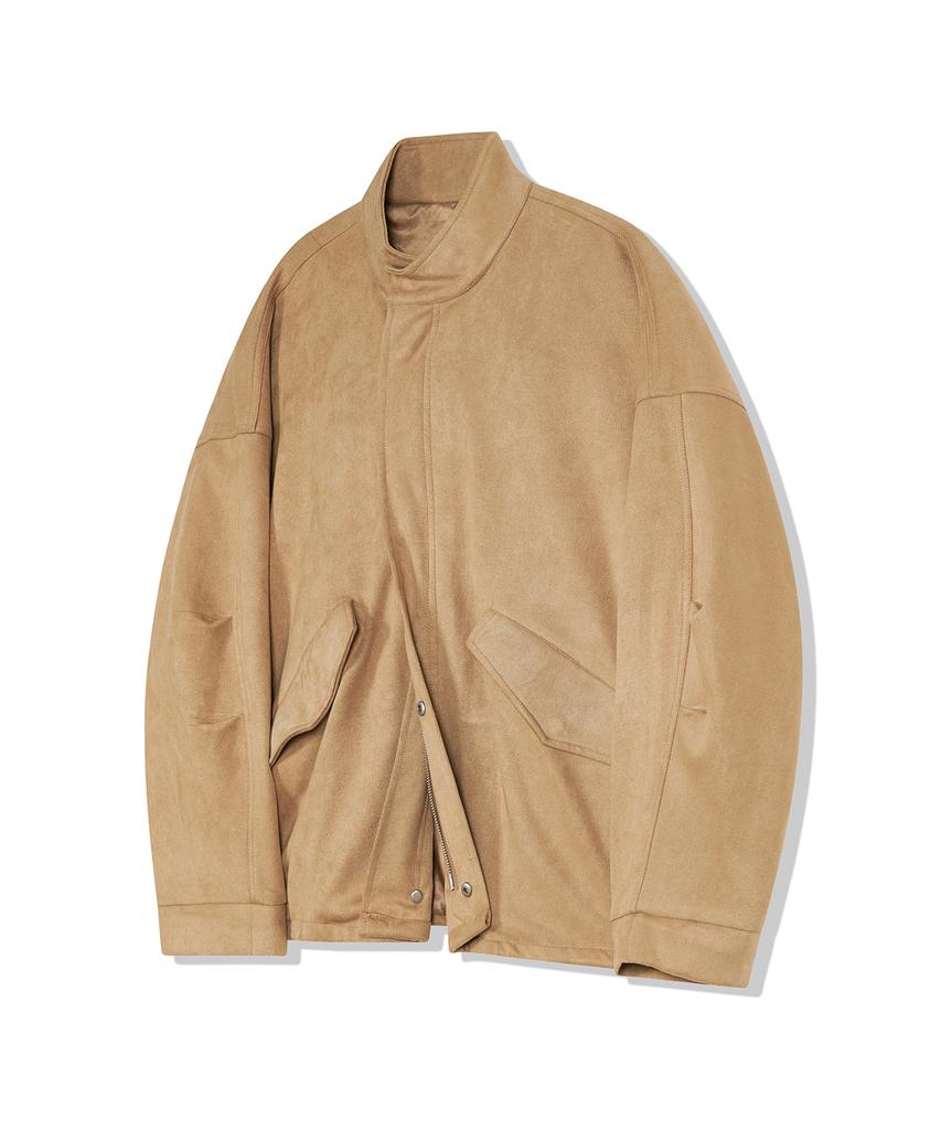 Ironyporno Whiteline 86-Iro233 Half String Fishtail Suede Jacket Camel