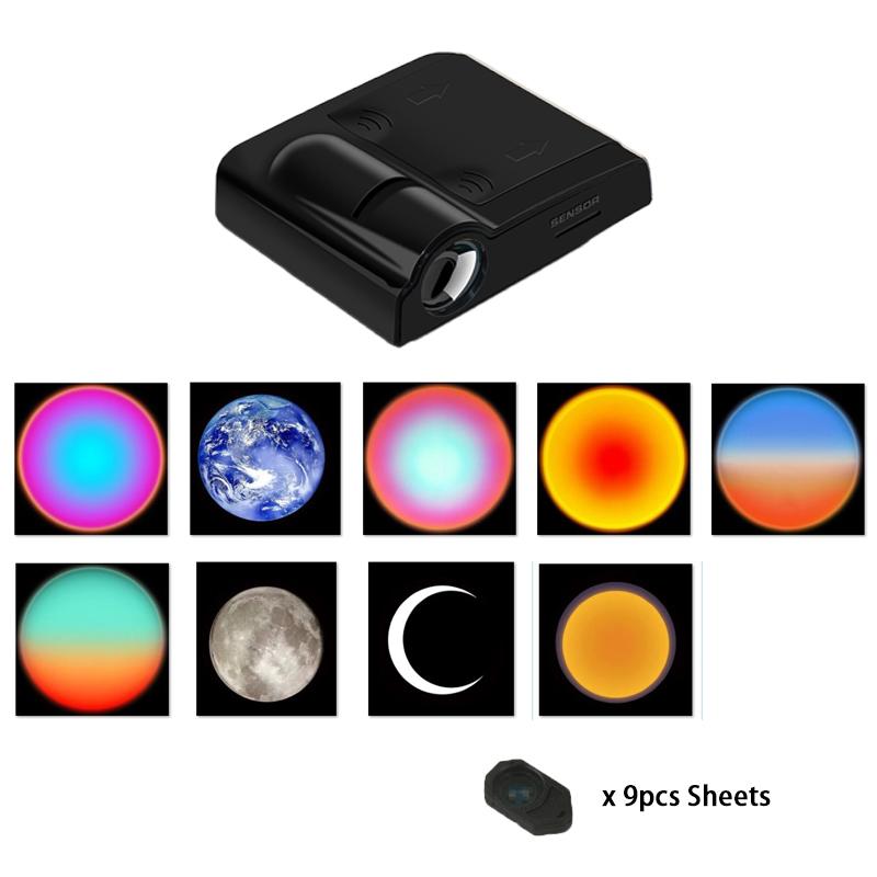 Christmas Projection Lamp Earth Sun Beach Galaxy Landscape Sunset Projector Novelty Atmosphere Light Christmas Photo Props