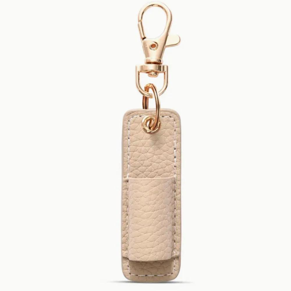 PU Leather Lanyard Pen Holder with Keychain Pen Case Pen Pouch Portable Pen Clip