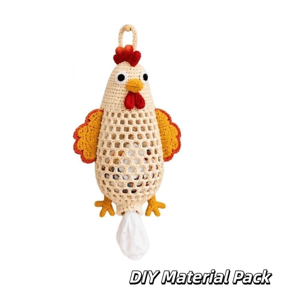 DIY Yarn Craft Plastic Bag Dispenser Animal Shaped Grocery Bag Dispenser Home Decor
