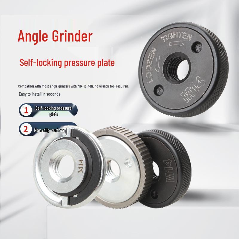 Compact M14 Angle Grinder Quick Clamp Lock Plate