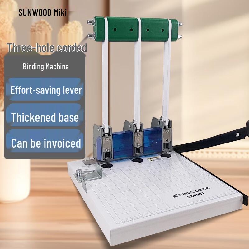 SUNWOOD SZ9001 Manual 3-Hole String Binding Machine