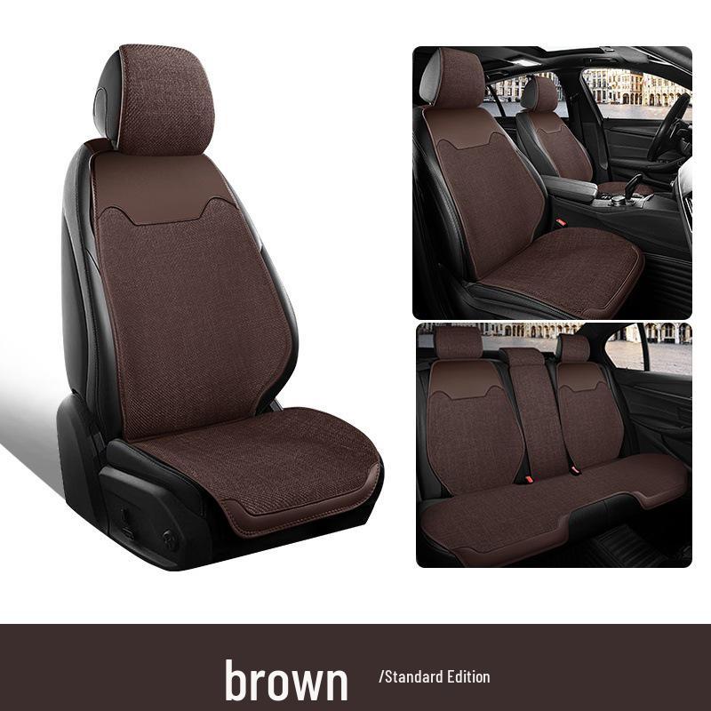 Breathable Linen Seat Covers for Geely Galaxy L7/LT MAX - Asian Games Phantom Design