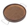 Round Arm Cup Holder Tray Folding Portable Multifuntional Anti Slip Armchair Organizer Wood Couch Ar