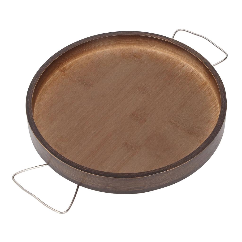 Round Arm Cup Holder Tray Folding Portable Multifuntional Anti Slip Armchair Organizer Wood Couch Ar