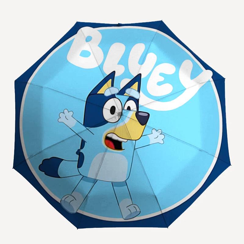 

1pc Bluey Dog Automatic Umbrella - 8-Rib Foldable Design, Outdoor Adventures, and Family Celebrations, Durable Canopy Material yy250827103