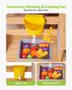 Mud Kitchen, Outdoor Mud Kitchen for Kids, Wood Outdoor Play Kitchens with Spoons, Sink, Tank, Sunshade Canopy, Shovels, Cookware Pots and