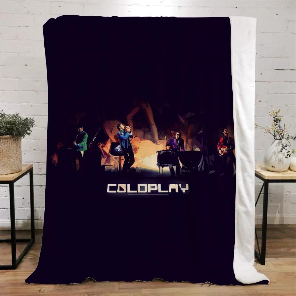 Coldplay Throws Blankets for Sofa Luxury Throw Blanket King Size Fluffy Plaid Microfiber Bedding Beach Towel Home Interior Knee