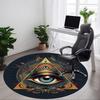 1pc EYE PYRAMID Chair Carpet for Office, Soft Comfortable Mat For Office, Living Room, Bedroom, Machine Washable Carpet Yy251112119