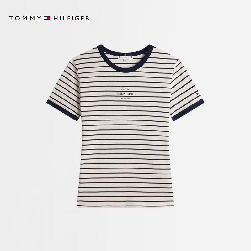 Tommy Hilfiger Women s Letter Graphic Cotton T-Shirt M