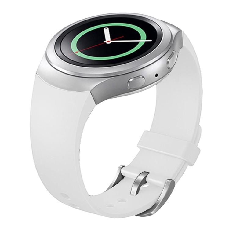 

Для Samsung Gear S2 Sport / Gear S2 Watch однотонный силиконовый ремешок для часов белый