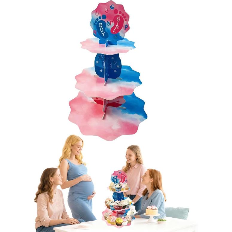 3 Tier Butterfly Cupcake Stand,Suitable for Butterfly Themes – Easy to Assemble& Reble(1Butterfly)