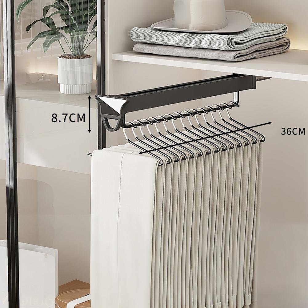 Pull-Out Clothes Storage Rod Adjustable Foldable Aluminum Alloy Hanging Rail Clothes Rail For Wardrobes Organizer Drying Racks 36cm 5900₽