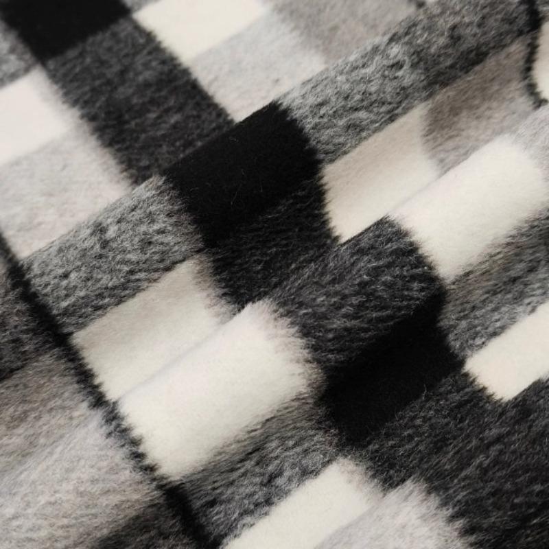 

Thickened Matte Checkered Fabric Vintage Soft for Handmade Diy Sewing Clothing Skirts Winter Coat Jackets Pants Material 100x150cm