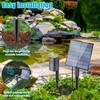 7V/2.5W Solar Pond Aerator Efficient Fish Tank Oxygenator Aquarium Pond Solar Bubbler with Air Hose & Bubble Stone for Fish Pond
