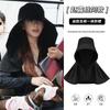Summer sun protection hat women's big eaves UV protection shading shawl hat outdoor neck protection face bucket hat foldable