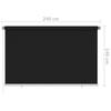 Outdoor Roller Blind 240 X 140 Cm Black