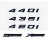 ACA1 Old Style Glossy Black Alphanumeric Trunk Emblem for 4 Series F32 F33 F36 G22 G23 - 420i 425i 428i 430i 435i 440i Logo Stick
