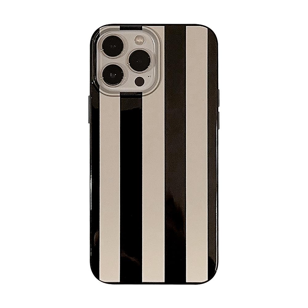 Simple Stripes 15pro Max Apple 16 Mobile Phone Case 13 Suitable for IPhone 14 Niche 11 Silicone 12 Personality X