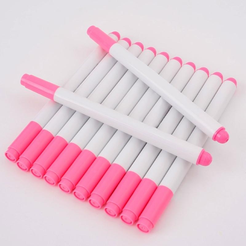 Set of 6 Air Erasable Fabric Marker Quick Dry Fabric Marking Pen (1mm or 0.5mm) for Sewing and Creative Art