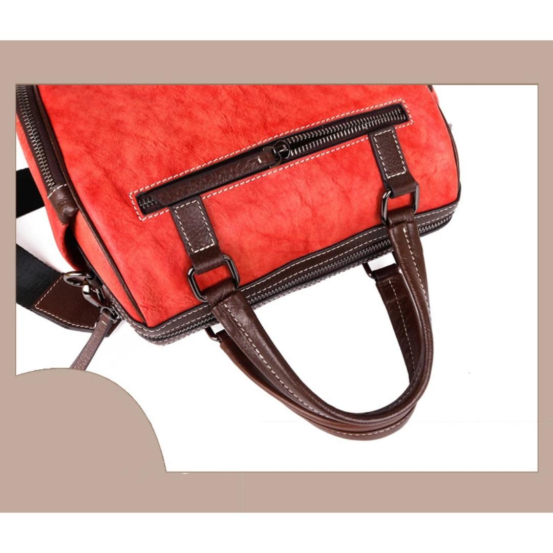 Винтажная кожаная сумка большой вместимости — фото 7