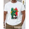 2026 USA-Mexico World Cup, FIFA Men's Basic and Fun Printed Short-sleeved T-shirt, Perfect for Summer Outings