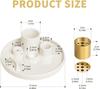 Modern Ceramic Backflow Incense and Tea Light Candle Holder