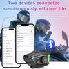 Motorcycle Helmet Headset BT 5.4 Stereo Bluetooth Earphone Wireless Handsfree Waterproof with Ambient light For Motorbike Rider