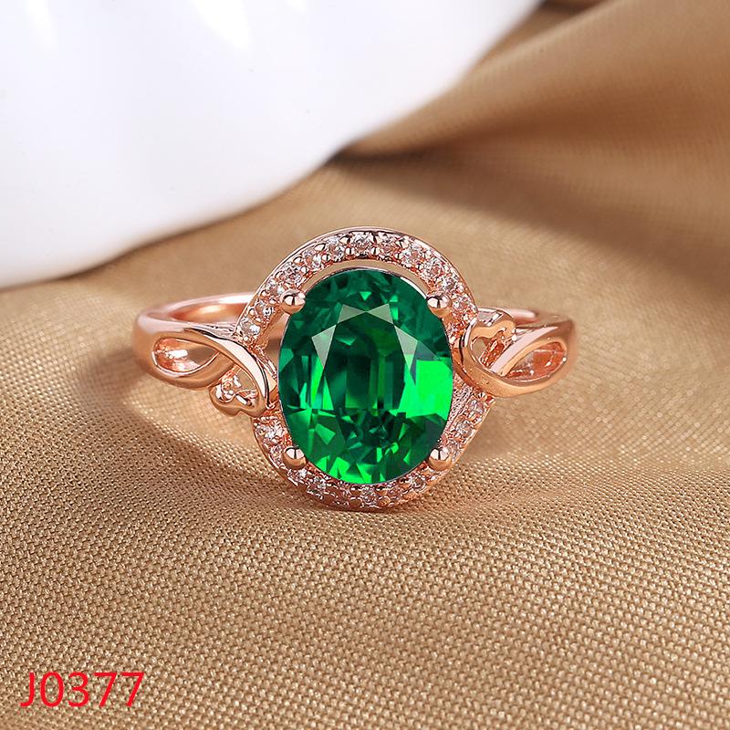 2026 18K Rose Gold-plated Pigeon Blood Ruby Ring Women's Light Luxury Diamond-set Engagement Ring Colored Open Index Finger Ring