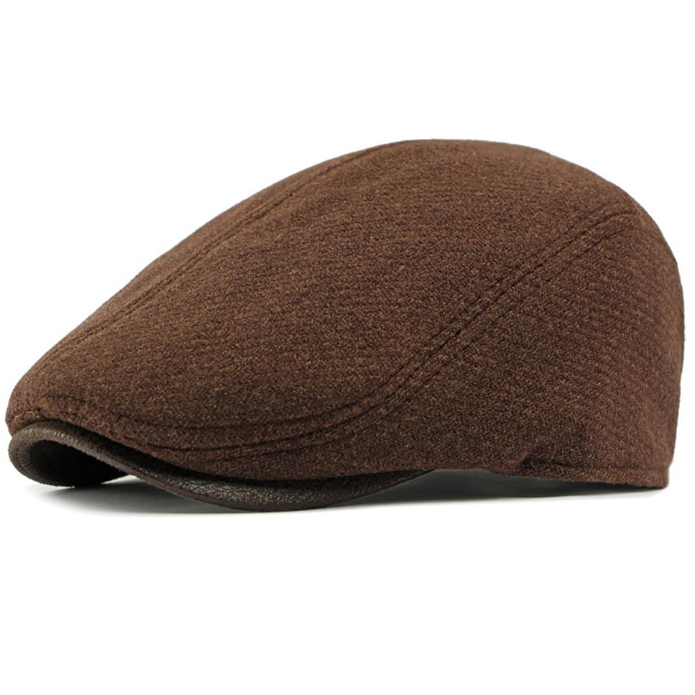 HT4941 Mens Berets Women Autumn Winter Wool Beret Hat Male Female Ivy Flat Cap Vintage Artist Painter Hat Adjustable Beret Cap