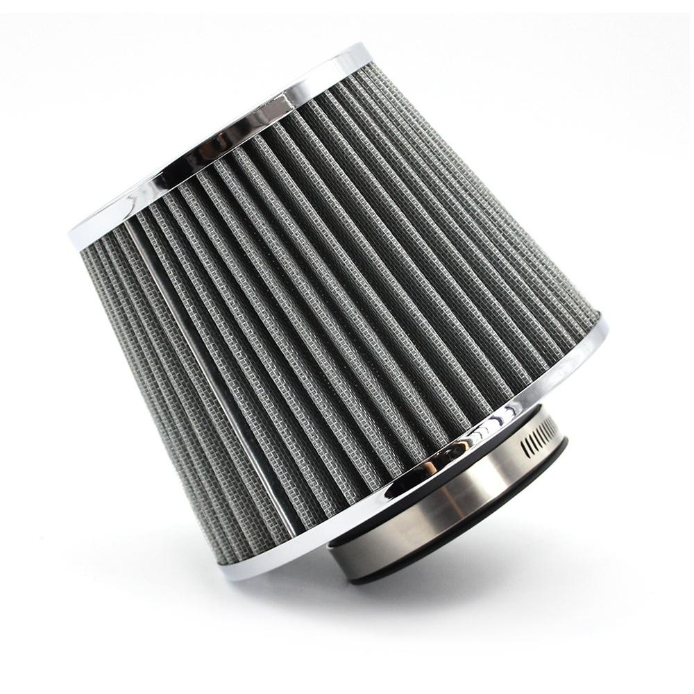 AUSO Universal Auto Parts Performance High Flow 76MM Cone Air Filter Hepa for Universal Car