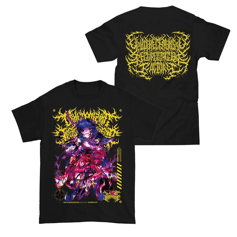 Absurd Artistic Tshirt Cute Girl Extreme Metal Design Tshirt Men and Women Fashionable Cotton Blouse Anime Cute Small Crowd