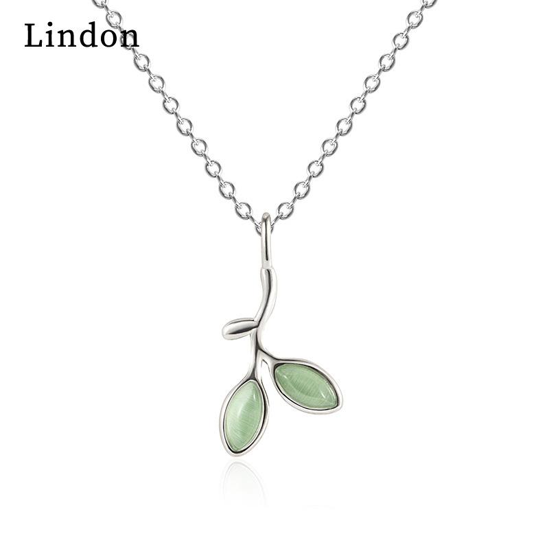 

Lindon женское ожерелье с кубическим цирконием в подарок зелёный
