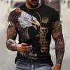 Men's Eagle 3D Digital Printed Loose Casual T-shirt