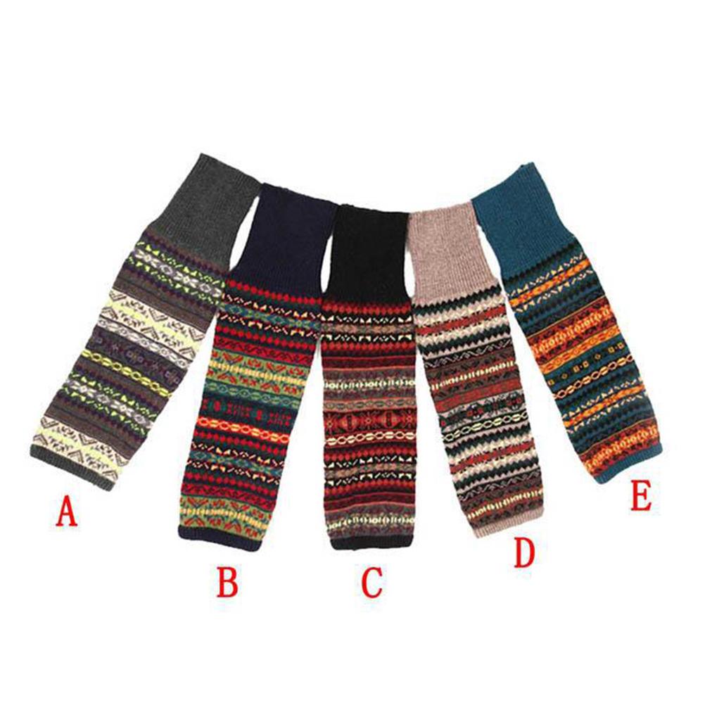 Women S Bohemian Leg Warmers Soft Over Knee Ankle Warmer Cover Winter Warm Long Boot Socks