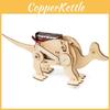 Kids Diy Mechanical Dinosaur Science Experiment Stem Education Assembly Model Kit Wooden Material