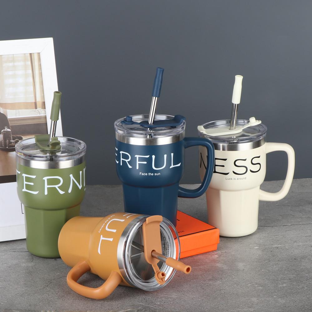 New Classic Style Handle Coffee Cup Mug Trendy Casual Office Cup Large Caliber USA Coffee Cup Mug Durable Durable Useful