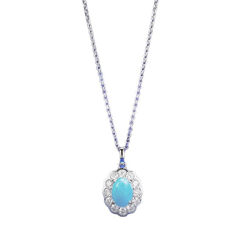 Romantische blaue Taube 925 Silber & Ovaler Seeablagerungsjaspis Dreiteiliges Set
