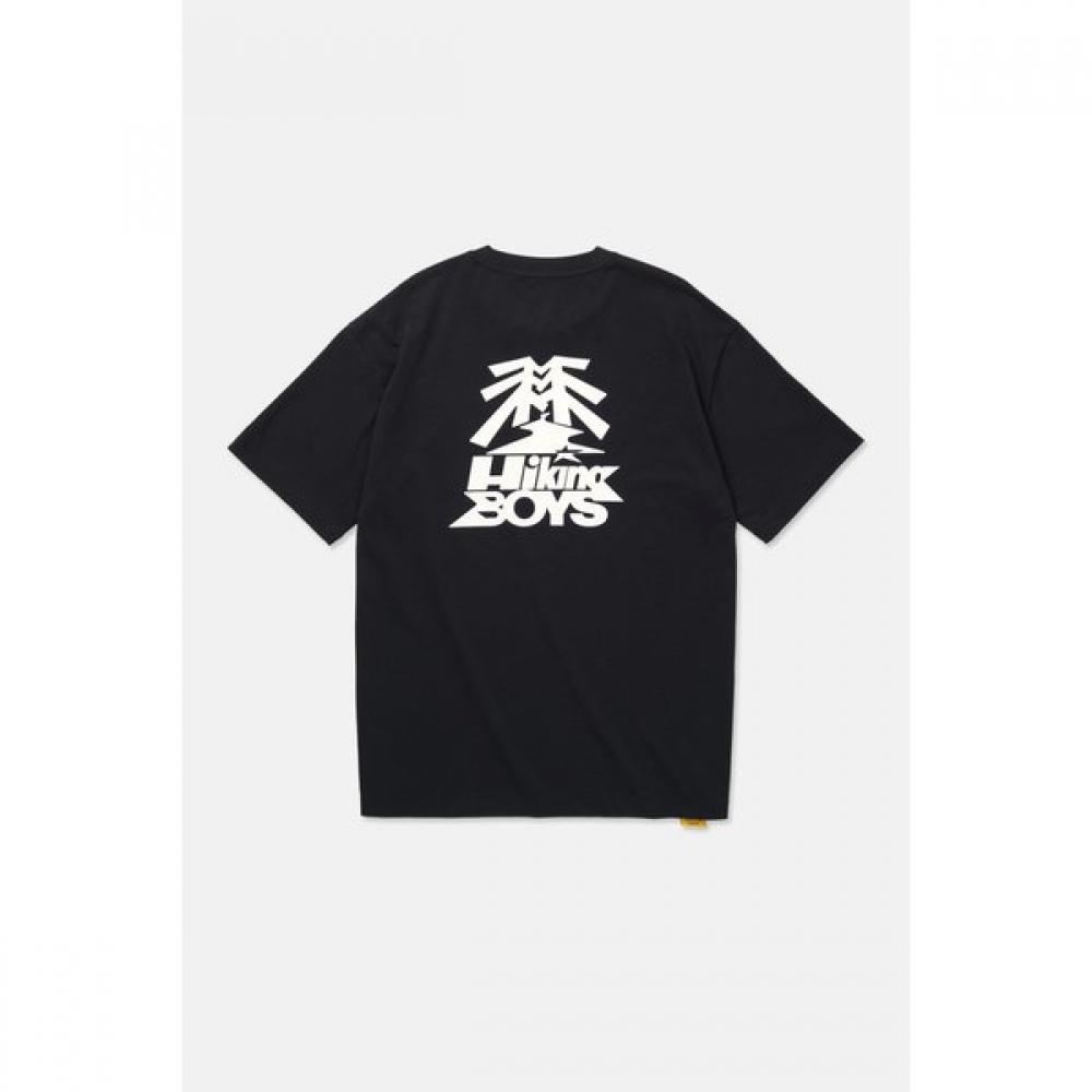 Kolon SporT Unisex Graphic ShorT Sleeve T shirT jwTcm25831blk