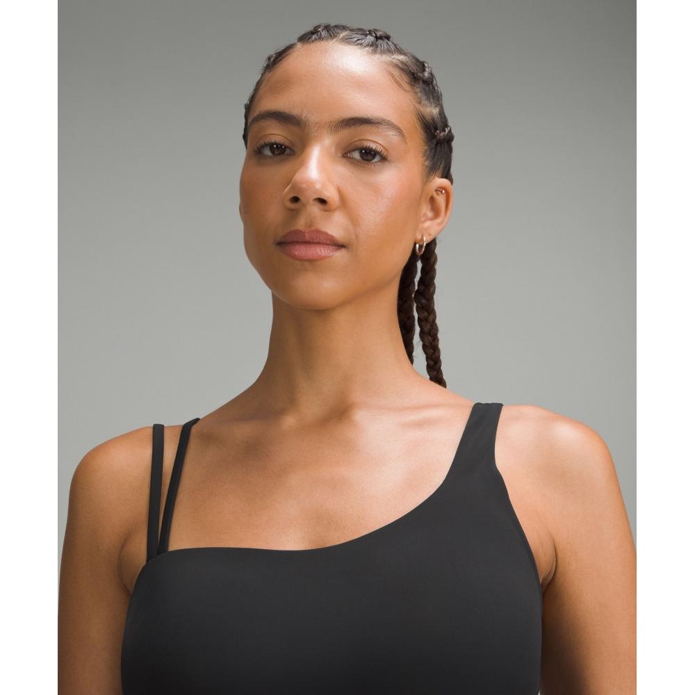 Lululemon Soft Foam Cup Asymmetrical Bra  Light Support  D DD Cup Black