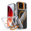 Applicable To iPhone17ProMax Magnetic Mobile Phone Case Lens Holder Apple 16 Transparent Anti-drop Protective Case
